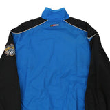 Vintage blue Pfizer Racing Team Checkered Flag Jacket - mens large
