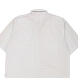 Aoxikai Short Sleeve Shirt - 3XL White Cotton Blend