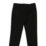 Hugo Boss Trousers - 33W UK 14 Black Viscose Blend