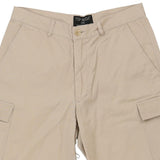 Top Moda Cargo Shorts - 32W 9L Beige Cotton