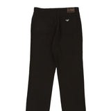 Armani Jeans Trousers - 30W UK 12 Brown Cotton