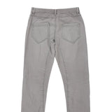 Benetton Slim Trousers - 34W 33L Grey Cotton