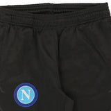 Age 14 SSC Napoli Kappa Joggers - 26W 28L Black Polyester