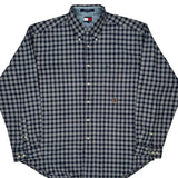 Tommy Hilfiger Checked Shirt - XL Blue Cotton