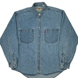 Vintage Levis Denim Shirt - Large Blue Cotton