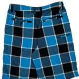 Rumors Checked Shorts - 32W 10L Blue Polyester