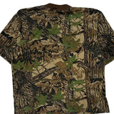 Vintage Mossy Oak Camo T-Shirt - Large Brown Cotton
