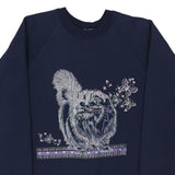 Unbranded Graphic Sweatshirt - Medium Navy Cotton