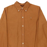 Age 11-12 Ralph Lauren Striped Shirt - Medium Brown Cotton