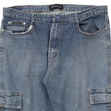 Novilunio Cargo Jeans - 34W 26L Blue Cotton