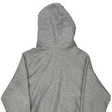 Vintage Reverse Weave Champion Hoodie - Small Grey Cotton Blend