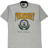 Made In USA Single Stitch Signal Sports College T-Shirt - XL Grey Cotton