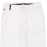 Les Copains Trousers - 28W UK 6 White Cotton