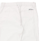 Les Copains Trousers - 28W UK 6 White Cotton