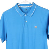 Lee Polo Shirt - Medium Blue Cotton