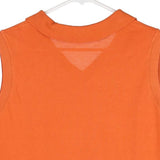 Lacoste V-neck Top - XL Orange Cotton