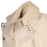 Miss Sixty Coat - Medium White Wool Blend