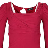 Max & Co Bodycon Dress - Small Red Viscose Blend