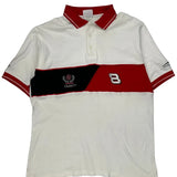 Chase Authentics Nascar Polo Shirt - Large White Cotton