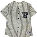 Vintage Milwaukee Brewers Majestic Mlb Jersey - Medium Grey Polyester