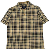 Vintage Polo Sport Checked Polo Shirt - Large Beige Cotton