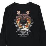 New Orleans, Louisiana Harley Davidson Graphic Long Sleeve Top - Small Black Cotton