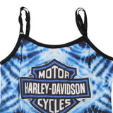 Kauai, Hawaii Harley Davidson Tie-Dye Vest - Medium Blue Cotton