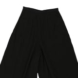 Armani Jeans Wide Leg Shorts - 28W UK 10 Black Polyester Blend