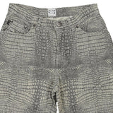 Cavalli Animal print Shorts - 28W UK 8 Green Cotton
