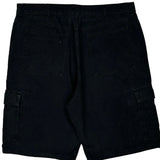 Wrangler Cargo Shorts - 36W 9L Black Cotton
