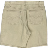 Levis Denim Shorts - 35W 8L Beige Denim