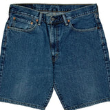 505 Levis Denim Shorts - 35W 8L Blue Cotton