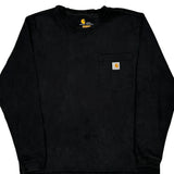 Vintage Carhartt Long Sleeve T-Shirt - Large Black Cotton