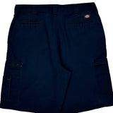 Dickies Cargo Shorts - 38″ Waist Navy Polyester Blend