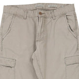 J.Hart & Bros. Cargo Trousers - 32W 32L Beige Cotton