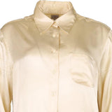 Armani Jeans Shirt - Medium Beige Silk