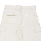 Armani Jeans Cargo Shorts - 37W 11L White Cotton