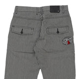 Costume National Striped Shorts - 30W 14L Black & White Cotton