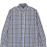 Best Company Checked Shirt - Small Blue Cotton