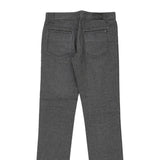 Age 14 Armani Jeans Checked Trousers - 32W 32L Grey Cotton
