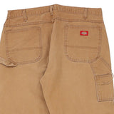 Dickies Carpenter Trousers - 37W 30L Brown Cotton