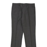 Hugo Boss Trousers - 34W 32L Grey Wool Blend