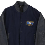 United Steelworkers Unbranded Varsity Jacket - Medium Navy Wool Blend
