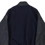 United Steelworkers Unbranded Varsity Jacket - Medium Navy Wool Blend