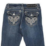 Age 5 La Idol Denim Shorts - Small Blue Cotton