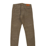 Napapijri Cord Trousers - 30W UK 8 Khaki Cotton