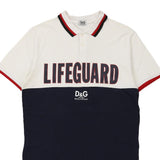 Lifeguard Dolce & Gabbana Polo Shirt - XL Block Colour Cotton Blend