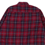 Big Creek Clothing Checked Overshirt - XL Red Polyester Blend