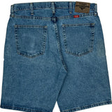 Relaxed Fit Wrangler Denim Shorts - 34W 10L Blue Cotton
