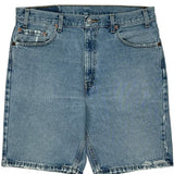 505 Levis Denim Shorts - 36W 10L Light Wash Cotton